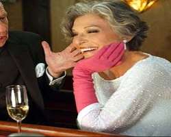 Anne Bancroft consuming alcohol